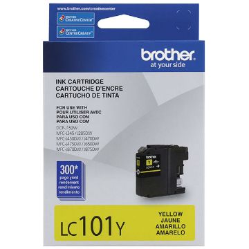 Picture of Brother LC-101Y High Yield Yellow Inkjet Cartridge