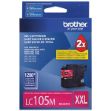 Picture of Brother LC-105M Extra High Yield Magenta Ink Cartridge