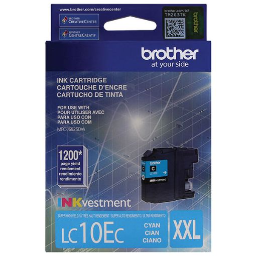 Picture of Brother LC-10EC Super High Yield Cyan Inkjet Cartridge