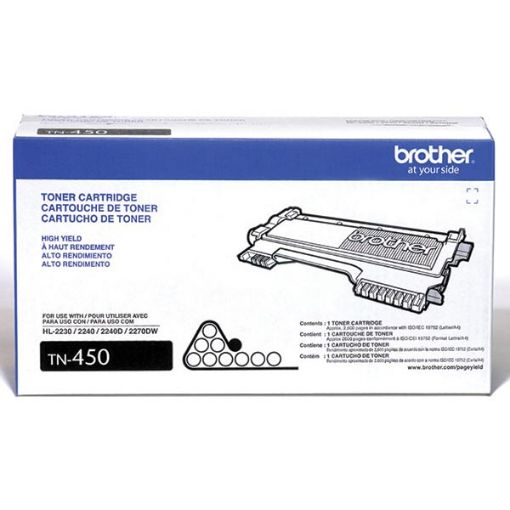 Picture of Brother TN-450 High Yield Black Toner Cartridge