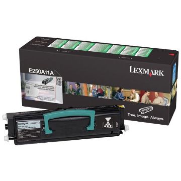 Picture of Lexmark E250A11A Black Toner Cartridge