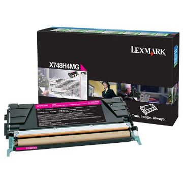 Picture of Lexmark X748H4MG High Yield Magenta Toner
