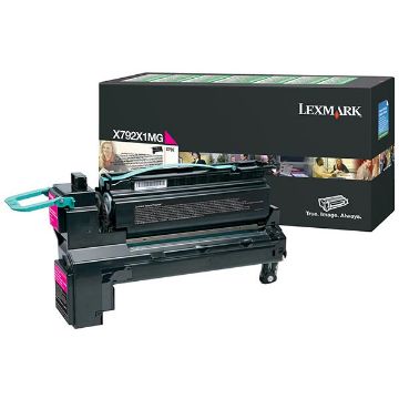Picture of Lexmark X792X1MG (X792X2MG) Extra High Yield Magenta Toner