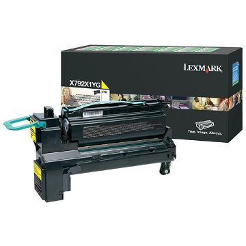 Picture of Lexmark X792X1YG (X792X2YG) Extra High Yield Yellow Toner